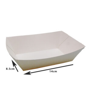 CA FOOD TRAY 3 WHITE (CA-TR3-W) (500PCS/CTN)