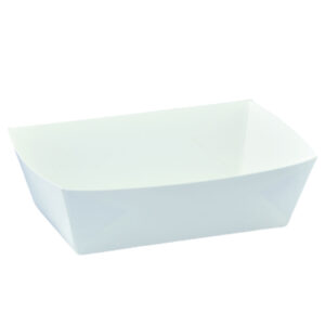 DET FOOD TRAY 1 WHITE (250PCS X 4SLV)