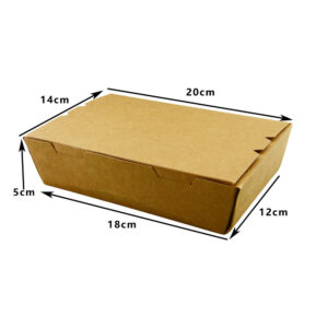 DET LUNCH BOX MEDIUM BROWN (50PCS X 4SLV)