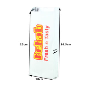 KEBAB BAG LARGE PRINTED 305 X 102 X 40 (250PCS/PACK)