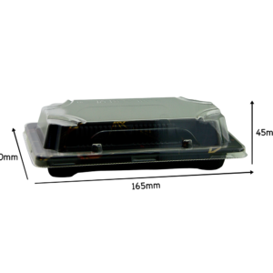 JC SA11 (810) LUXUARY SUSHI TRAY SET BLACK (100PCS X 8SET)