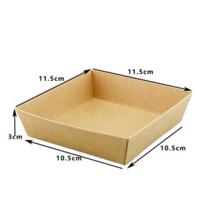 HW ECO PASTRY BOX SQUARE (50PCS X 8SLV)