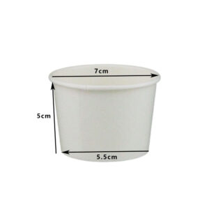 JC 4OZ PAPER BOWL WHITE (50PCS X 40SLV)