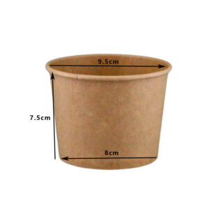 JC 390ML PAPER BOWL KRAFT (50PCS X 20SLV)