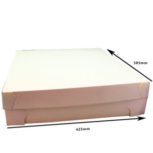 1/2SLAB 425MM X 385MM RECT CAKE BOX 50PCS