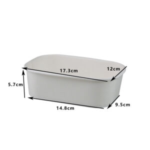 PN 750ML RECTANGULAR PAPER CONTAINER WHITE (50PCS X 6SLV)