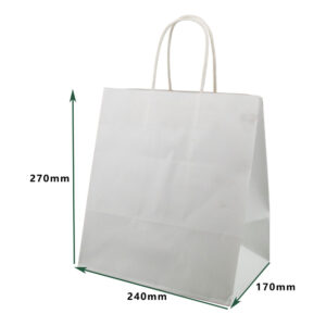 SG 4 CUP PAPER CARRY BAG WHITE (300PCS/CTN)