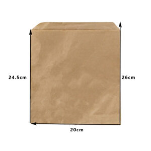 HC 3 FLAT BROWN BAG (500PCS/PACK)