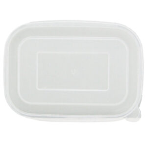 PN PP LID FOR PAPER RECTANGULAR CONTAINER (50PCS X 6SLV)