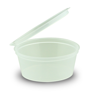 E 50CC  SAUCE CONTAINER WITH HINGED LID (50PCS X 20SLV)