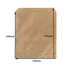 1 FLAT BROWN BAG (1000PCS/PACK)
