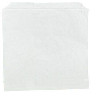 2 SQ G-LINED BAG WHITE 500PCS PN