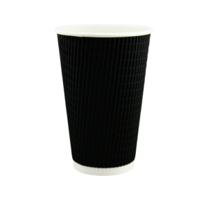 TP COFFEE CUP 16OZ BLACK (25 CUPS X 20SLV)