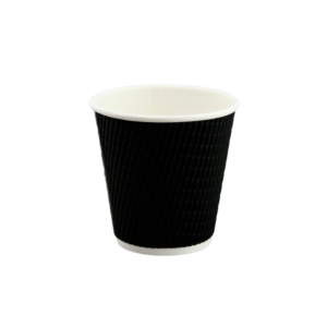 TP COFFEE CUP 8OZ WIDE BLACK (25 CUPS X 20SLV)