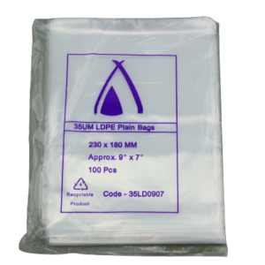 TP 9 X 7 LDPE BAG 35UM (100PCS X 10PACK)