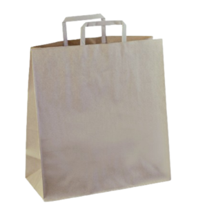 DET #75 LARGE FLAT HANDLE PAPER BAG BROWN 340 X 320 X 145 (C167S0010A) (250PCS/CTN)