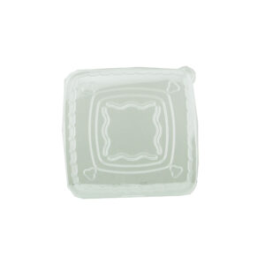 PAC PET LID FOR 16/24/32/42OZ SUGARCANE SQUARE CONTAINER (75PCS X 4SLV)