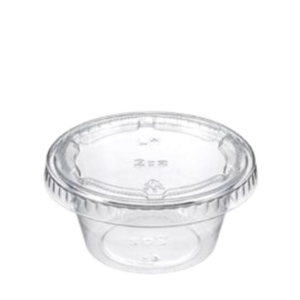 HW 2OZ (60ML) PET SAUCE CONTAINER (125PCS X 20SLV)