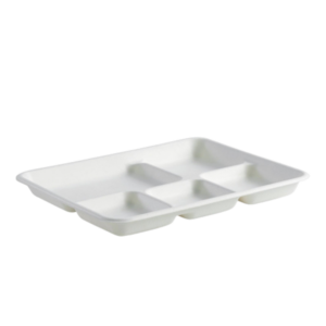 BP 5 COMPARTMENT PLATTER (125PCS X 4SLV)