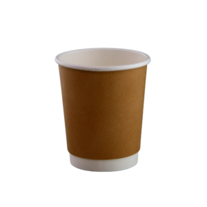8OZ DW COFFEE CUP KRAFT (25PCS X 20SLV)