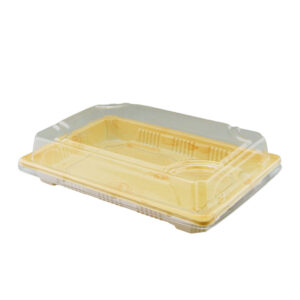 JC SA2 (813) LUXUARY SUSHI TRAY SET  YELLOW (100PCS X 5SET)
