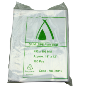 TP 18 X 12 LDPE BAG 50UM (100PCS X 10PACK)