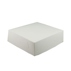 CW OSLO 12 X 12 X 6 WHITE CAKE BOX (100PCS/PACK)