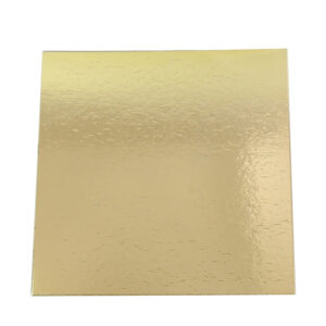 CW 90MM SQUARE CAKE TAB BASE GOLD (100PCS/PACK)