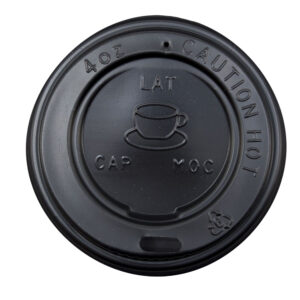 TP COFFEE CUP LID 4 OZ BLACK (50PCS X 20SLV)