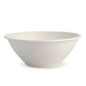 DET 40OZ SUGARCANE(VANGUARD) BOWL WHITE (50PCS X 8SLV)
