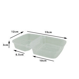 KK INNER TRAY FOR 1500ML RECTANGULAR CONTAINER CLEAR (50PCS X 5SLV)