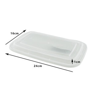 KK LID FOR 1500ML 2-COMPARTMENT REC CONTAINER (50PCS X 5SLV)