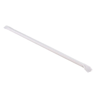 QP 6 X 210MM PLA STRAW INDIVIDUAL PAPER WRAPPED (100PCS X 20PACK)