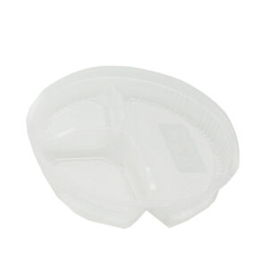 JC 620/900ML PAPER BOWL INSERT 3 COMPT (100PCS X 6SLV)
