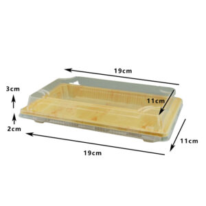 JC SA3 (814) LUXUARY SUSHI TRAY SET YELLOW (100PCS X 5SET)