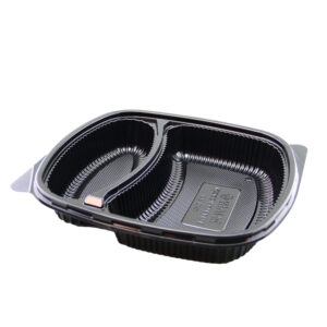 JC 2 COMPARTMENT LUNCH BOX BLACK (200PCS/CTN)