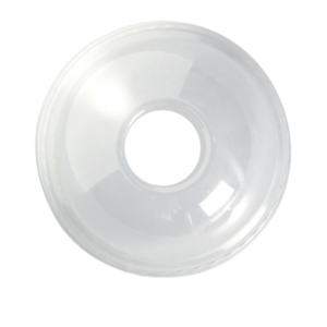 BP DOME LID WITH 20MM HOLE FOR 300-700ML BIO CUPS(100PCS X 10SLV)