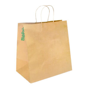 JUMBO (355 X 220 X 370MM) TWIST HANDLE PAPER BAGS KRAFT  (150PCS/CTN)