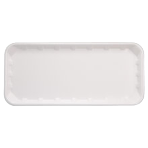 IKON FOAM TRAY 11X5 SHALLOW WHITE (125PCS X 8SLV)