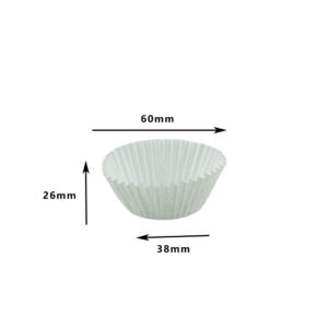 PATTY PANS WHITE #390 (38X26) -500PCS/PACK