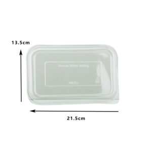 PN PET DOME LID FOR SUGARCANE 750/1000/1300ML CONTAINER (125PCS X 4SLV)