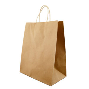 QP SMALL SIZE PAPER BAG WTH TWISTED HANDLE 240 + 140 X 300 (250PCS/CTN)