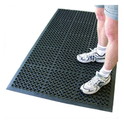 ABL MAT 900X1500MM (SAFETY CUSHION) WITH HOLES BLACK