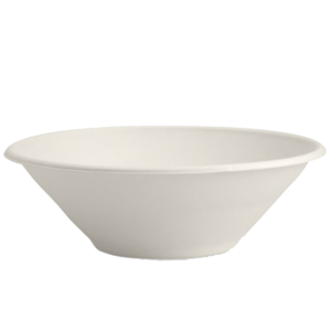 QP 32OZ SUGARCANE BOWL WHITE (50PCS X 8SLV) – NEW
