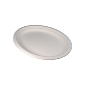 QP 7 ROUND SUGARCANE PLATE (125PCS X 8SLV)